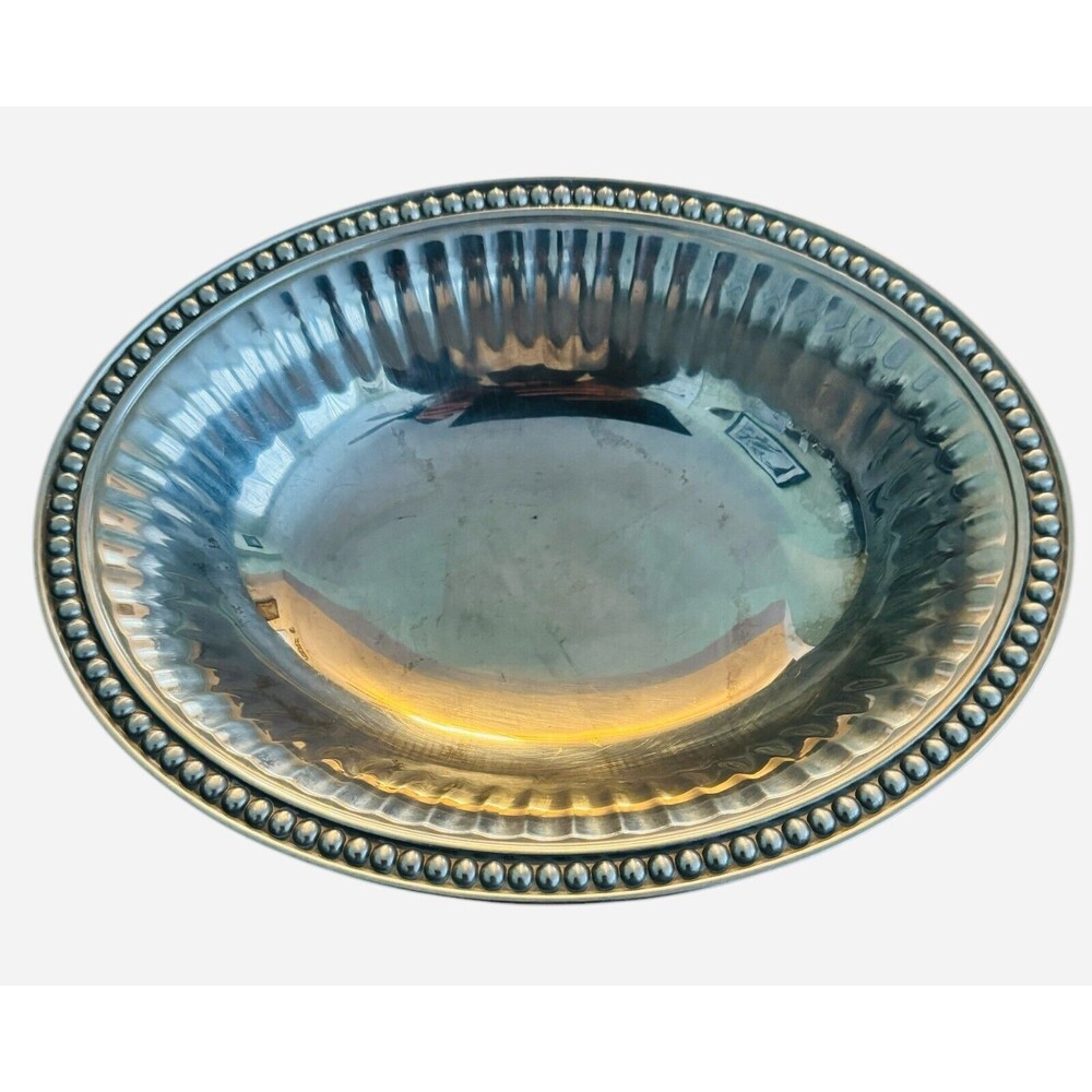 Wilton Armetale RWP 12" x 9.5"  Oval Dinner Serving Bowl